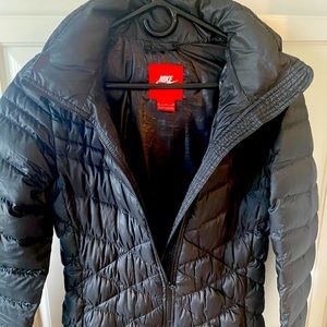 Nike Puffer Black Long Fitted women’s jacket